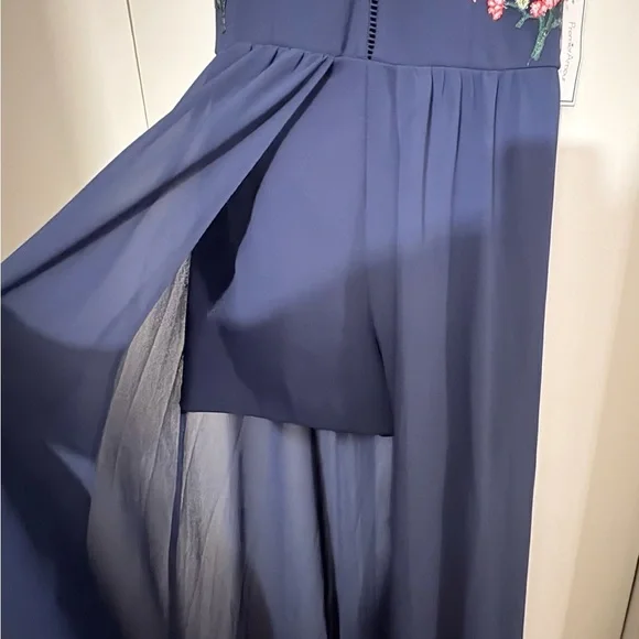 Stylish Navy Blue Sleeveless Jumpsuit - Picture 8 of 14